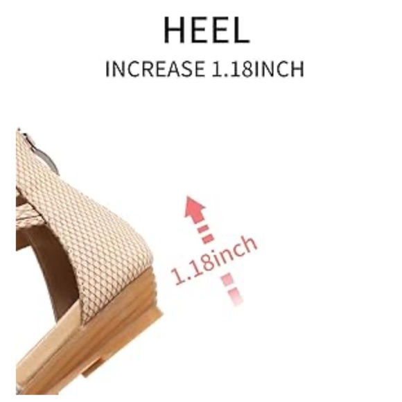 Women's Flat Sandal Flip Flops Open Toe Strap Zipper Back Flatform Wedge Sandals - Picture 15 of 16